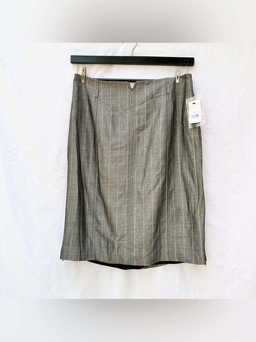 JULIANA COLLEZIONE | NWT TWILL MULTI- STRIPE SKIRT SIZE 8 KNEE LENGTH LINED